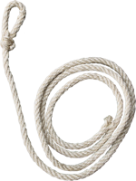 Koetouw wit sisal standaard 240 cm - thumbnail