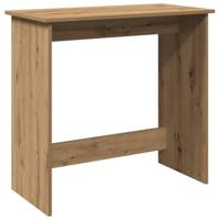 Bureau 80x40x75 cm bewerkt hout artisanaal eikenkleurig - thumbnail