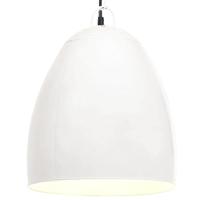 VidaXL Hanglamp industrieel rond 25 w e27 42 cm wit - thumbnail