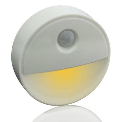 2 LEDs PIR bewegings sensor LED nieuwigheid verlichting gevoelige muur plafond nachtlampje kabinet hal pathway lamp (warm wit)