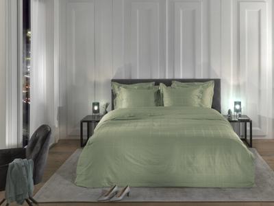 Heckett & Lane Heckett & Lane Diamante Dekbedovertrek 140x200x220 Laurel Green