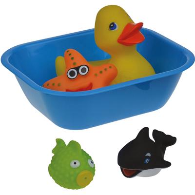 Happy People baddieren met badkuipje multicolor 5 delig