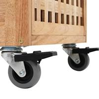 Badkamerkastje 41x41x91 cm massief walnotenhout - thumbnail