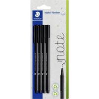 Staedtler triplus 334-9 BK4 Fineliner 4 stuk(s) - thumbnail