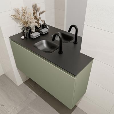 MONDIAZ OLAN 100cm toiletmeubel army. LEX wastafel urban midden 1 kraangat MONDIAZ OLAN 100cm toiletmeubel army. LEX wastafel urban midden 1 kraangat