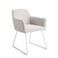 Jesper Home Eetkamerstoel 'Hofu' Slide White, kleur Checkers Charm - thumbnail