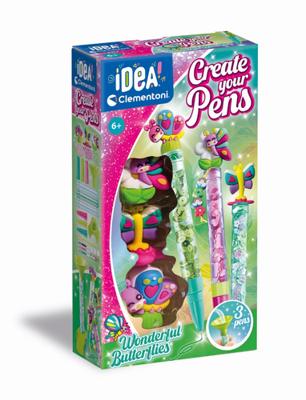 Clementoni idea maak je eigen pennen - wonderful butterflies - thumbnail