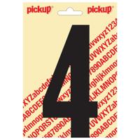Plakcijfer Nobel 150mm zwart 4 Pickup - Pickup - thumbnail