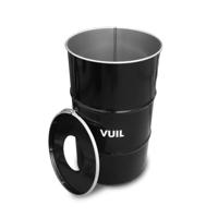 Olievat prullenbak 120L - Vuil - Met gat in deksel - thumbnail