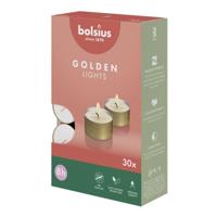 Bolsius theelichten 8-uur gouden cup doos 30 Wit - thumbnail