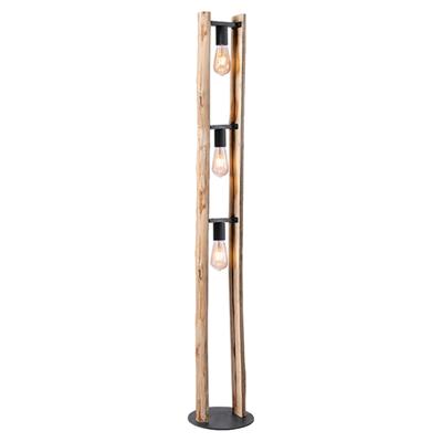 LABEL51 Vloerlamp 'Woody' Hout, 3-lamps