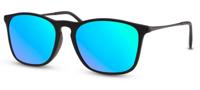 CWI zonnebril heren wayfarer cat.3 zwart/blauw (CWI491) - thumbnail