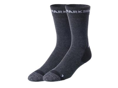 PARKSIDE 2 paar werksokken (Grijs, 43-46)