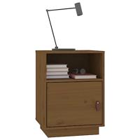 Nachtkastje 40x34x55 cm massief grenenhout honingbruin - thumbnail