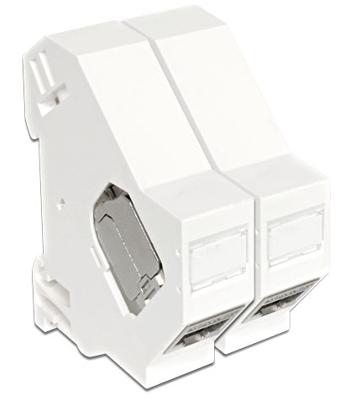 Delock 86212 Keystone-bevestiging voor DIN-rail