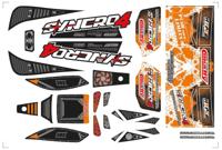 Team Corally - SYNCRO 4 - Decal sheet - Orange (C-00180-1055-1O) - thumbnail