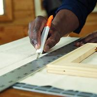 Precisiemes fiskars medium duty 12 mesbladen wit - thumbnail