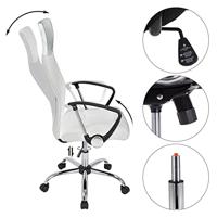 Monzana Bureaustoel - met - gaasnet - in - wit - thumbnail