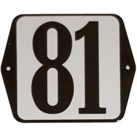 Huisnummer naambordje standaard 15x12 cm nummer 81 - Warentuin mix - thumbnail
