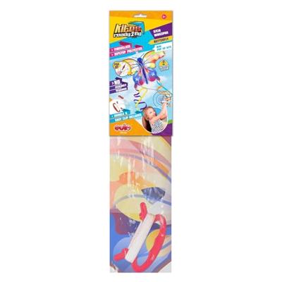 Kites Ready 2 Fly - pop-up mini nylon vlieger vlinder regenboog