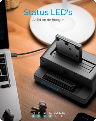 ICY BOX IB-2914MSCL-C31 USB 3.2 Gen 2 (3.1 Gen 2) Type-C Zwart