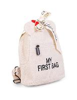 CHILDHOME "My first bag" Teddy rugzak ecru - thumbnail