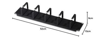 Digitus DN-19 ORG-2U-SW 19 inch Kabelgeleiding voor patchkast 2 HE Zwart (RAL 9005) Digitus DN-19 ORG-2U-SW 19 inch Kabelgeleiding voor patchkast 2 HE Zwart (RAL 9005)