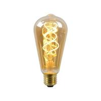 Lucide ST64 - Filament lamp - Ø 6,4 cm - LED Dimb. - E27 - 1x4,9W 2200K - Amber - thumbnail