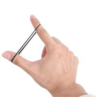 VidaXL Haarelastiekjes paard 500 st silicone zwart - thumbnail