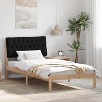 Bedframe met Gevoerd Hoofdgedeelte Bruin 100 x 200 cm - thumbnail