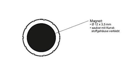 Magneet maul solid 15mm 150gr assorti Magneet maul solid 15mm 150gr assorti