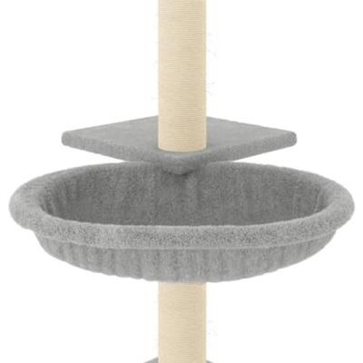 VidaXL Kattenmeubel met sisal krabpalen 72 cm lichtgrijs - thumbnail
