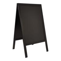 Securit stoepbord Sandwich ft 70 x 125 cm, zwart - thumbnail