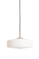 Light & Living HanglampPleat goud met wit Ø 30cm - 2971926 - thumbnail