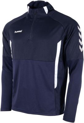 hummel Authentic 1/4-Zip Trainingstrui Donkerblauw Wit
