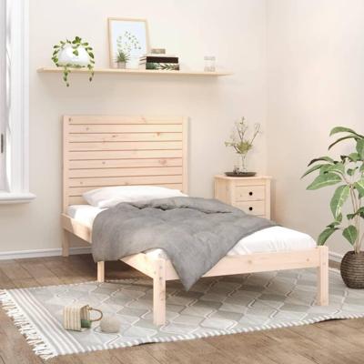 Bedframe massief hout 100x200 cm