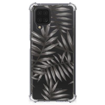 Samsung Galaxy A12 Case Leaves Grey Samsung Galaxy A12 Case Leaves Grey