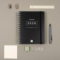 Agenda Finocam Zwart Quarto 15,5 x 21,7 cm - thumbnail