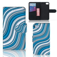 iPhone 7 | 8 | SE (2020) | SE (2022) Telefoon Hoesje Waves Blue - thumbnail