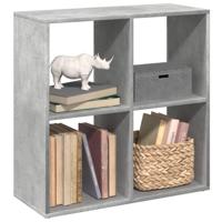 Kamerscherm / boekenkast 69,5x29x69,5 cm hout betongrijs - thumbnail