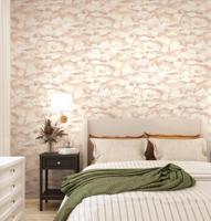 Dutch Wallcoverings Arboretum - Sora Coral - Bordeaux/Beige - thumbnail