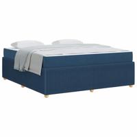 Bedframe met matras met matras Blauw 180 x 200 cm Stof - thumbnail