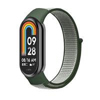 By Qubix - Sport loop nylon bandje - Groen - Compatible met Xiaomi Smart Band 8 & 9 - Compatible Xiaomi bandje - thumbnail
