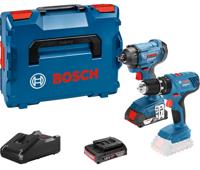 Bosch Professional GSB 18V-21 Accu klop-/schroefboormachine + GDR 18V-160 Accu slagschroevendraaier 18V 2.0Ah in L-Boxx - 0615990L41 - thumbnail