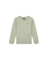 Malelions Sweater signature gestreept - Zeegras / Oranje - thumbnail