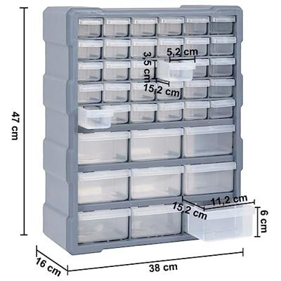 VidaXL Organiser met 39 lades 38x16x47 cm