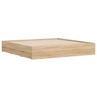 Bedframe met lades bewerkt hout sonoma eikenkleurig 200x200 cm - thumbnail