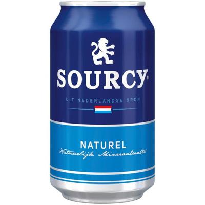 Water Sourcy blauw blik 330ml | 24 stuks