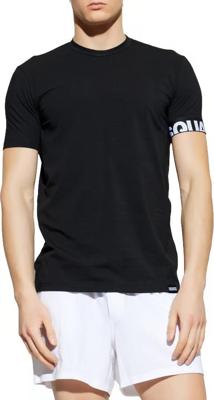 Dsquared2 Round Neck T-Shirt Heren Zwart/Wit - Maat M - Kleur: WitZwart | Soccerfanshop