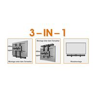 My Wall HZ 31 L Soundbar-beugel Vast Zwart 1 stuk(s) - thumbnail